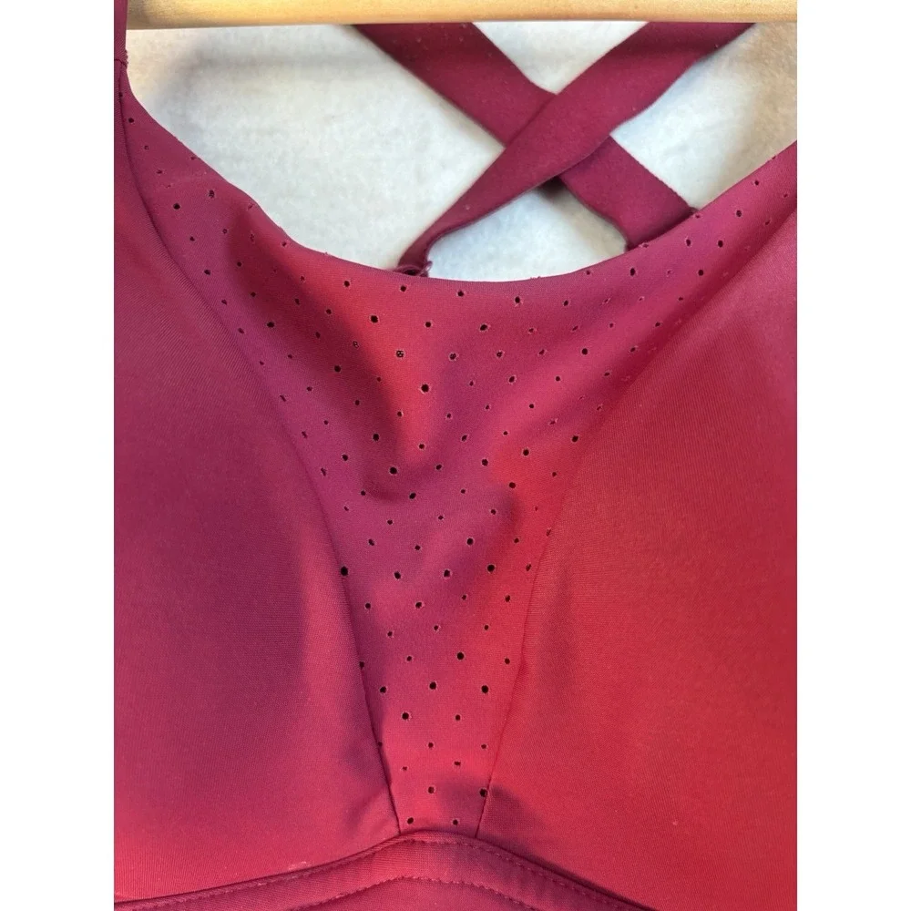 Lululemon Sport Bra Women 36DD Air Support Cross Back Run‎ Jog Core Go